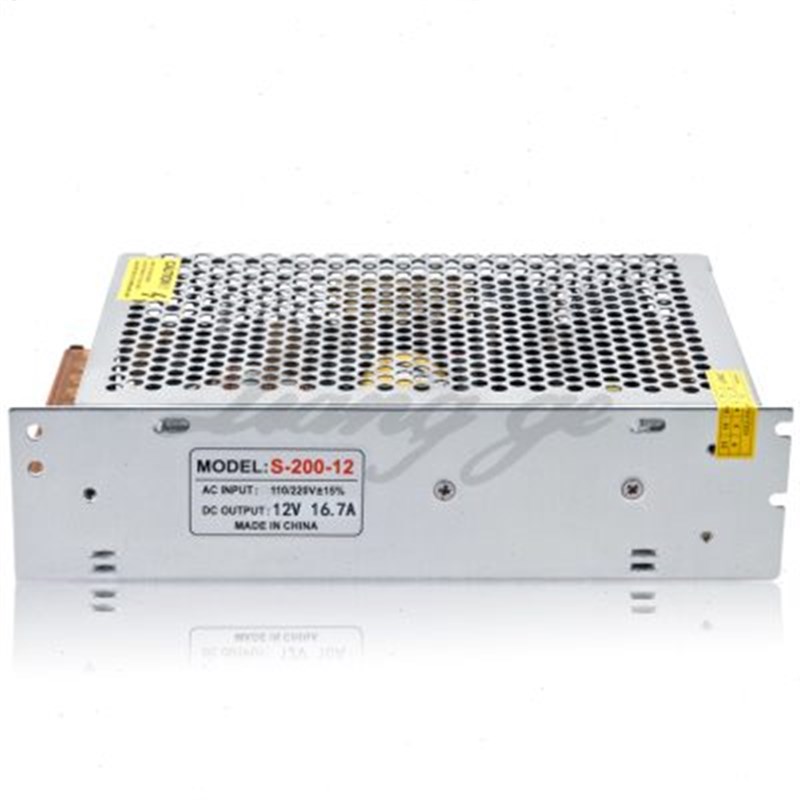 220V转12V200W开关电源12V16.7A灯带电源 监控 模组电源S-200-12