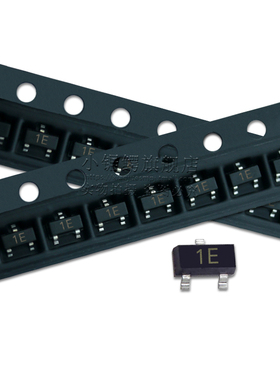 贴片三极管BC847A 网版印刷1E SOT-23 NPN 0.1A/45V 晶体管 (100