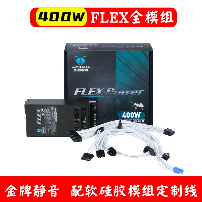 静音FLEX小1U全模组电源500W 600 400 700W独显itx小机箱电源