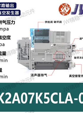 ZK2A07K5ALA-06真空产生器EL/BL ZK2A10K5CLA-08 ZK2A12K5NL2A-06