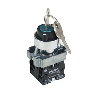 三档 奥尊EB2 BG21二档 XB2 带钥匙旋转选择开关开孔22MM ZB2