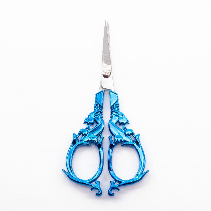 不锈钢茶叶剪刀家用复古窗花剪办公学生专用剪纸茶道零配件批