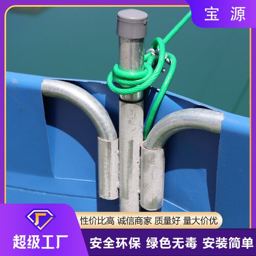 鱼虾淡水养殖组装式加厚便携可折叠 高密度镀锌支架鱼池