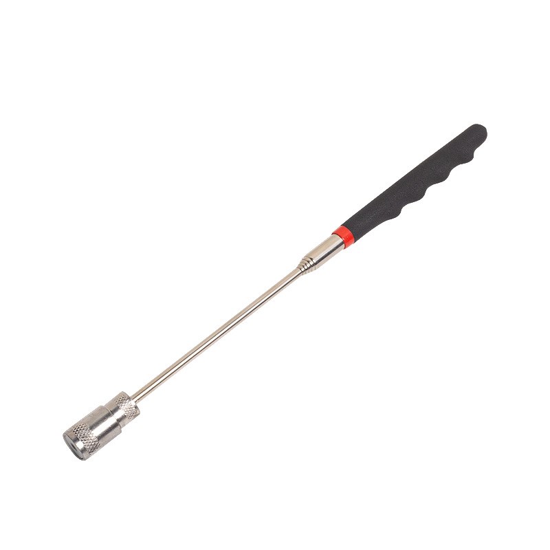 8磅带LED灯捡拾器6节可x伸缩8LBS不锈钢强磁拾捡器拾取器