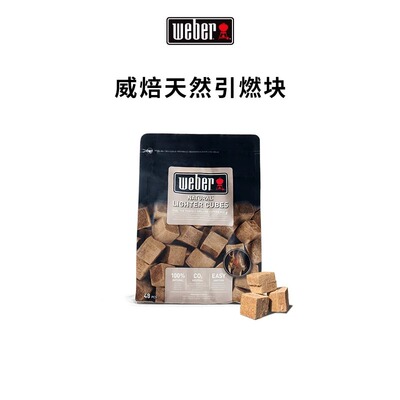Weber威焙碳炉环保炭引燃块固体木炭 户外便携式烤炉 烧烤助燃块