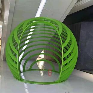 户外大型钢结构廊架欧式 抽像精选不锈钢景观雕塑一件代发