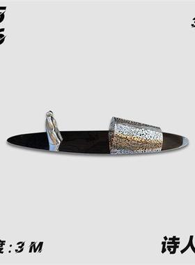 不锈钢镂空帆船抽象人物水景仿真诗人乘船售楼部景观大型定制雕塑