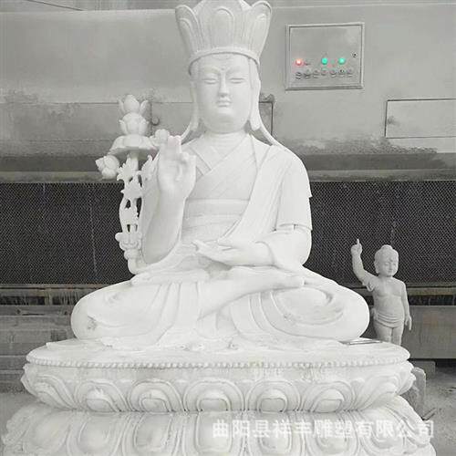 大型地藏王石雕汉白玉菩萨佛像宗教寺庙供奉铸铜镀金四面佛像厂家