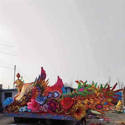 站人巡游花车发光游览观光花车景区游乐园大型表演活动道具