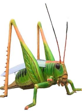 绿色仿真电动机械蝗虫模型公园景区主题乐园引流产品