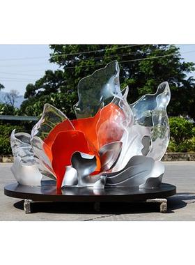 售楼处酒店大堂商场透明树脂玻璃钢雕塑摆件艺术装饰品定制