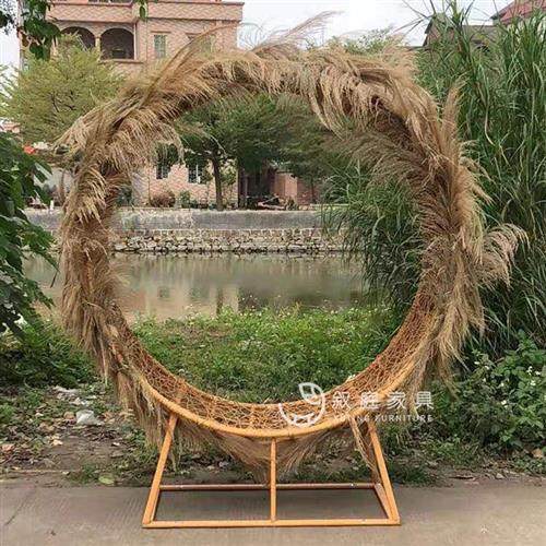 网红巴厘岛鸟巢景区婚纱拍照创意秋千两用鸟巢吊椅民宿藤编织吊篮