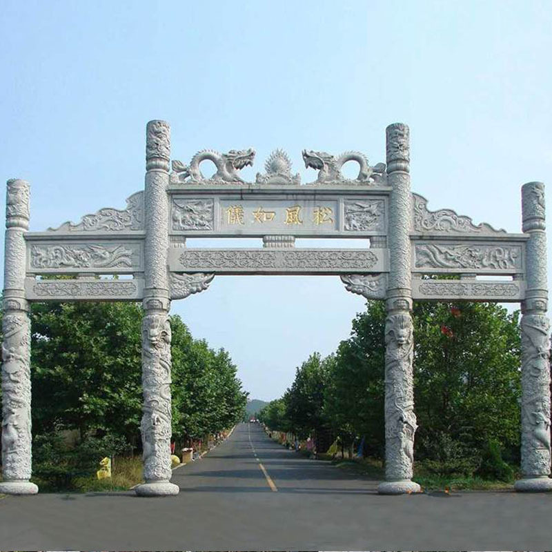 石雕牌坊的样式设计及牌坊设计制作事项需要注意什么