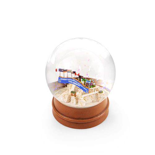 树脂雪花球定制家居摆件纪念品摆件工艺品树脂雪花球厂家