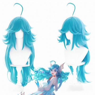 阁主家王者小美人鱼朵莉亚 cos假发特调混色混蓬蓬丝仿真头皮顶