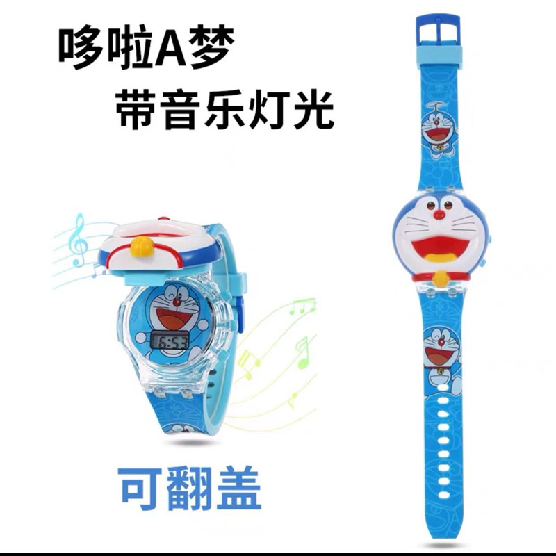 哆啦a梦手表儿童叮当猫手表小学生可以听音乐的手表玩具表电子表