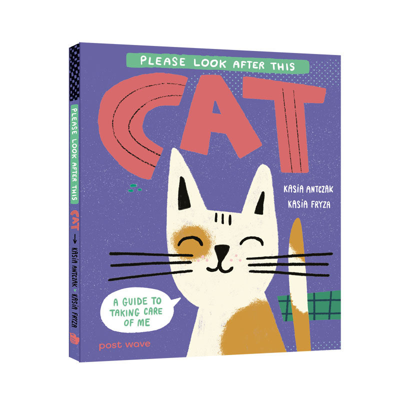 进口英文原版 Please Look After this cat 猫猫养育日记 精装 毛孩子养育手册