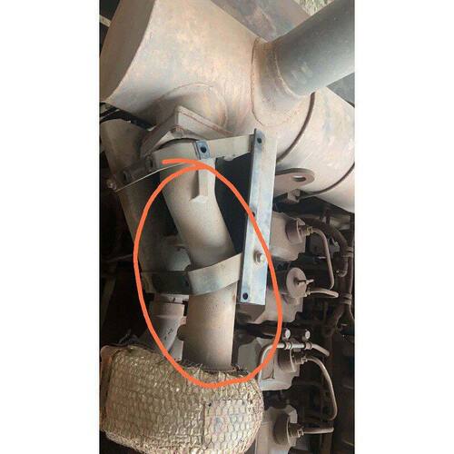 增压器挖掘机PC450接管消声器-小松7消音器 配件排气管喉管4007-