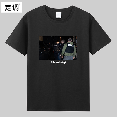 Free Luigi Mangione路易吉曼吉奥内美国宾大保险刺客纪念T恤衣服