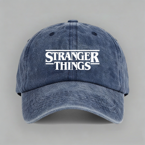 Stranger Things怪奇物语周边美剧棉棒球帽子软顶定制鸭舌帽防晒