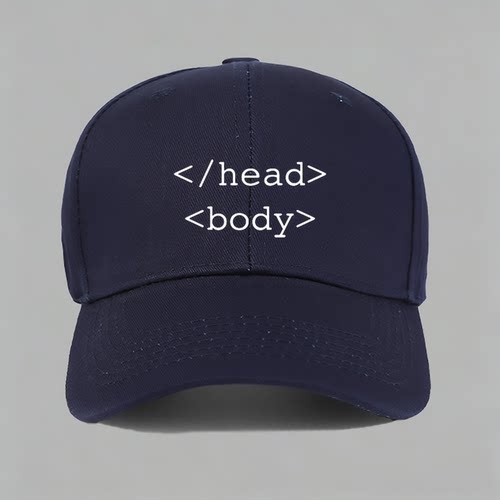 head body程序员即可geek有趣味创意技术男棒球帽子水洗鸭舌帽