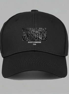 致敬August Landmesser老照片反纳粹1936德国棒球帽做旧鸭舌帽子