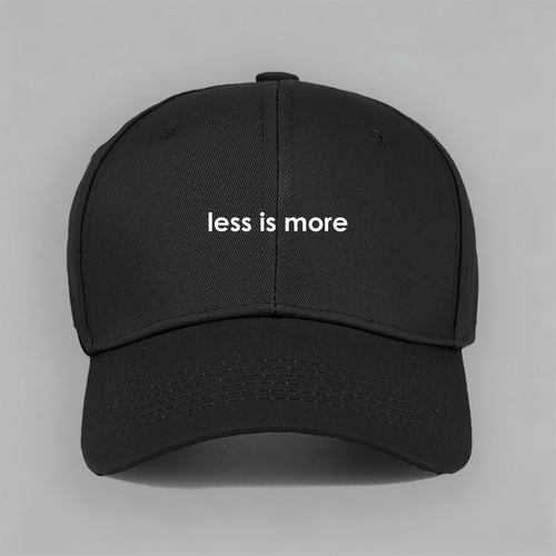 less is more 男女款有趣搞笑字母户外棒球帽鸭舌帽子防晒休闲夏