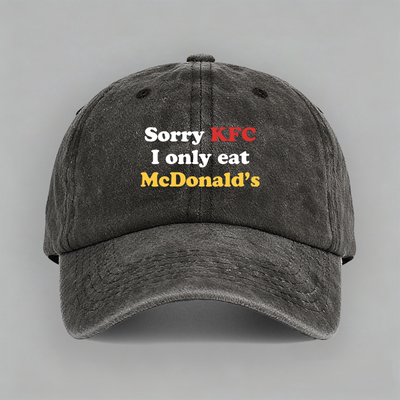 Sorry KFC I only eat McDonald’s麦门信徒麦当劳棉棒球帽子水洗