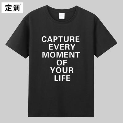 capture every moment of your life陈奕迅Eason短袖T恤夏季纯棉