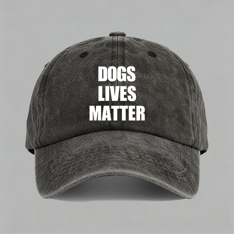 pets cats dogs lives matter狗命贵动物保护字母棒球帽鸭舌帽子