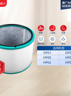 适配戴森空气净化器滤芯无叶风扇AM11/TP00/TP02/TP03滤芯过滤网