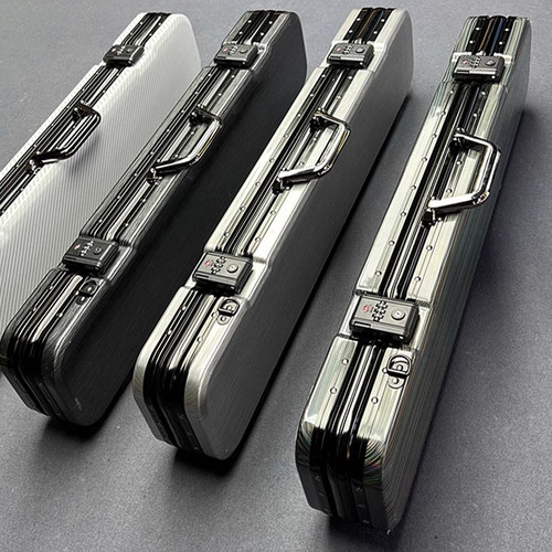 新款合金材质台球杆盒子大头杆硬箱包密码锁1/2九球杆盒手提箱