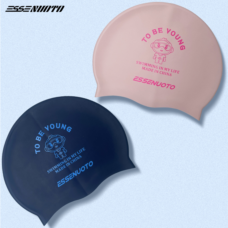 游泳帽不勒头防水护耳加大