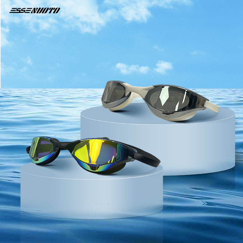 竞速泳镜防雾防水高清不勒眼