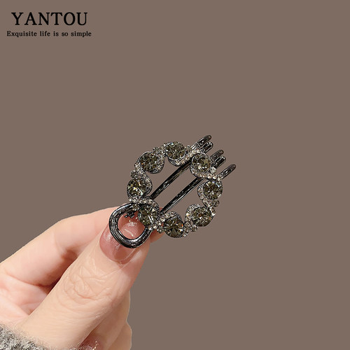 颜透边夹合金/镀银/镀金日韩