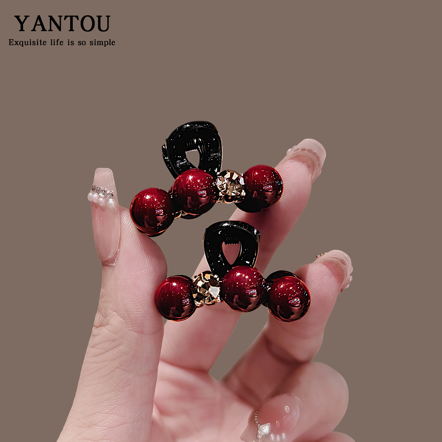 公主头抓夹刘海侧边夹子发卡头饰