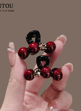 2025新款轻奢水钻珍珠小号抓夹女公主头抓夹刘海侧边夹子发卡头饰