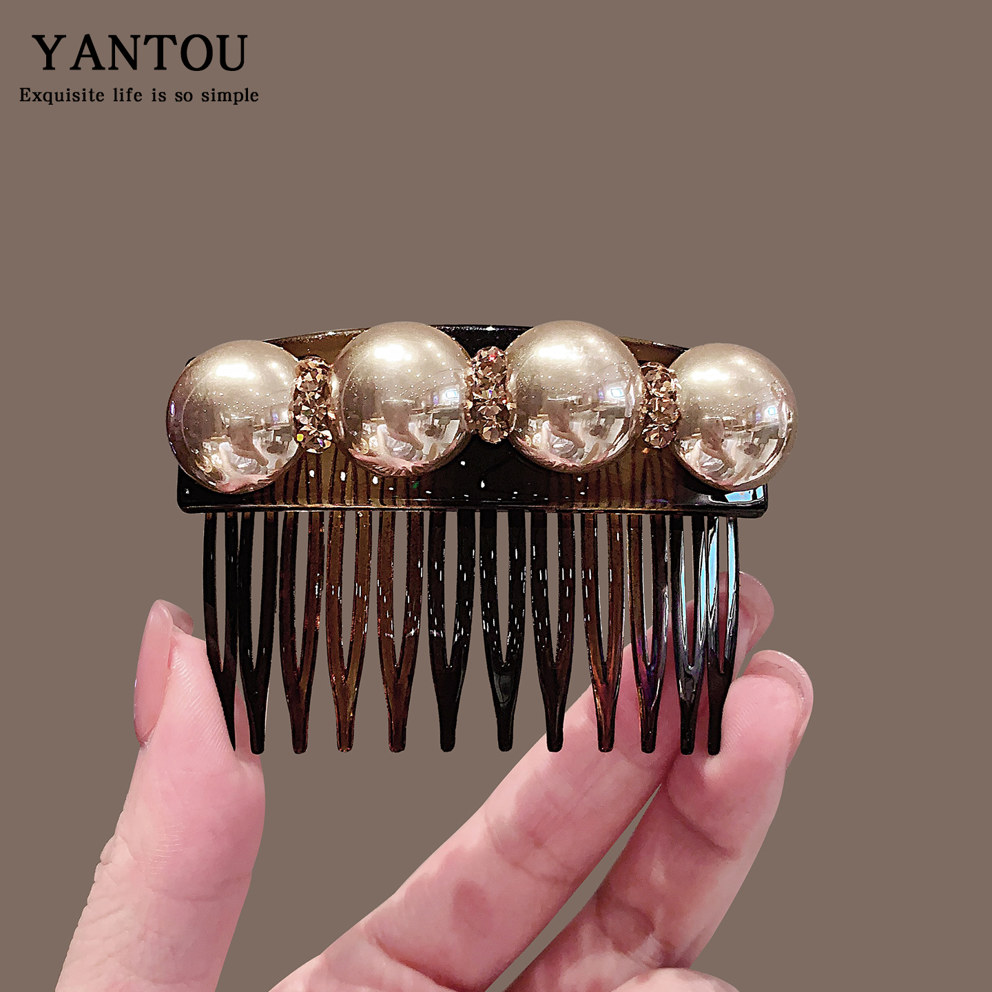 刘海夹前额碎发整理插梳一字边夹