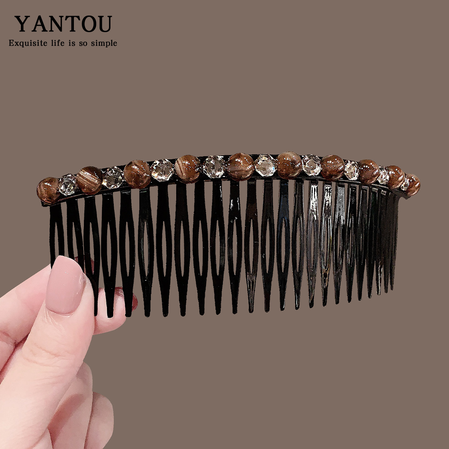 碎发整理神器发梳插后脑勺卡子