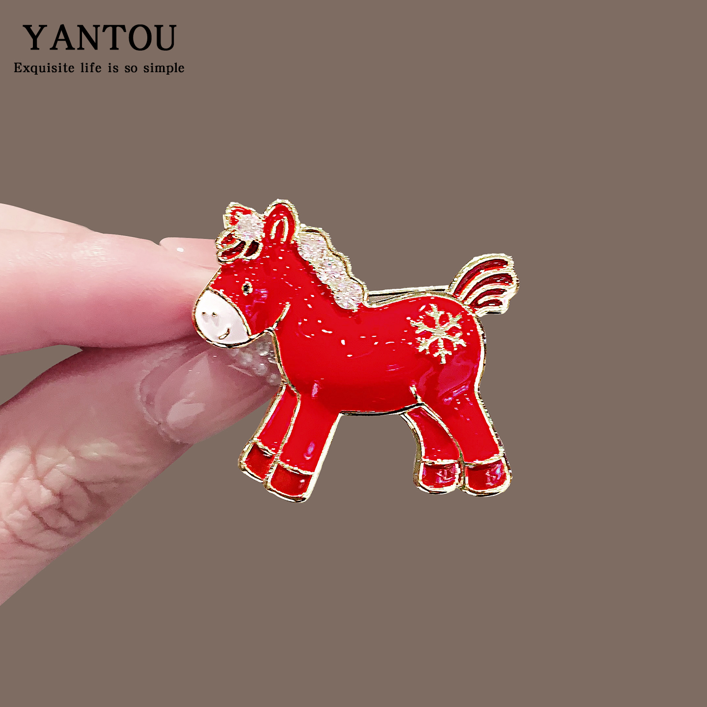 小马驹胸针高端女气质时尚别针