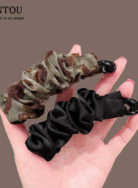 发量少百搭马尾发夹子后脑勺竖夹香蕉夹气质竖式发卡子头饰女小号