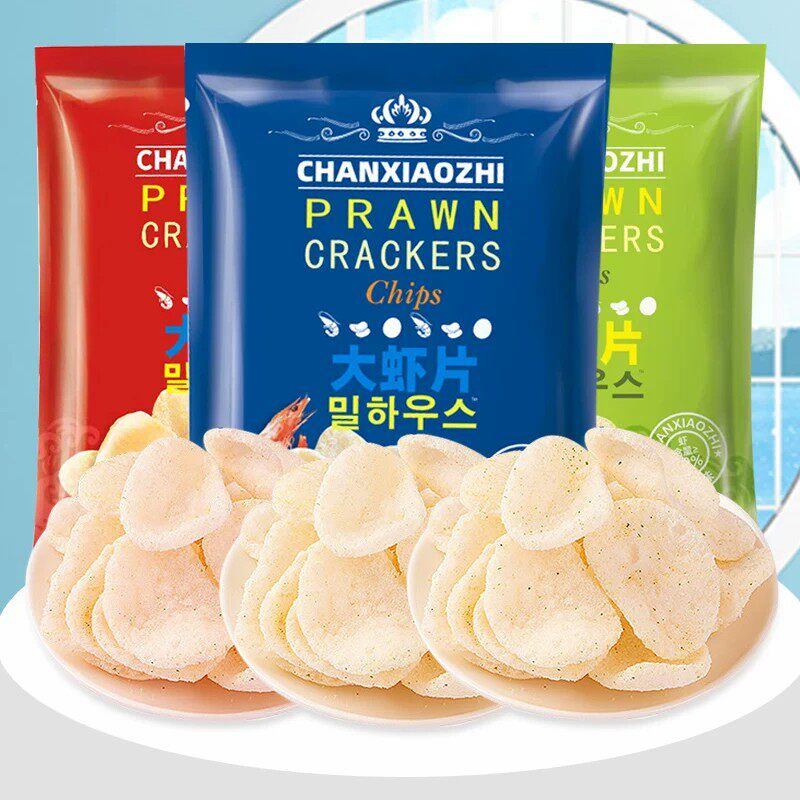 馋小智山福姆莱趣大虾片260g休闲零食虾片酥脆膨化食品老少皆宜