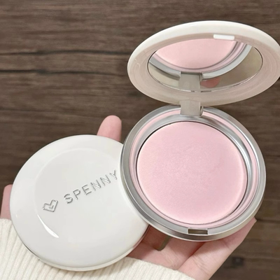 spenny诗佩妮烤粉柔纱粉饼定妆细腻控油补妆不卡粉遮瑕提亮腮红紫
