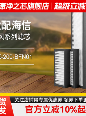适配海信壁挂式新风机过滤网SX-200-BFN01/DHA20D3除醛过滤芯套装