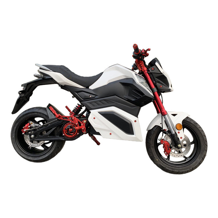 Z6电动车14寸3000W中置电机M5电摩成人72V高速跑车改装电动摩托车