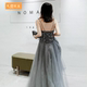 敬酒服女 结婚礼服新娘伴娘服装 夏 名媛2024新款 宴会晚礼服女长款