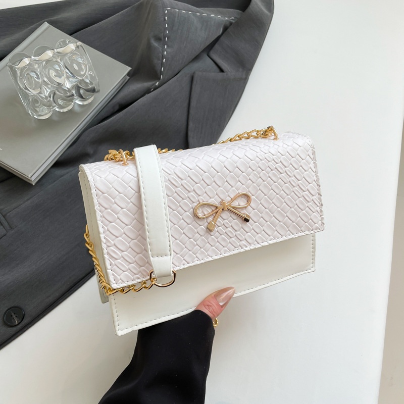 甜美小清新蝴蝶结手提包包女2025新款潮流韩腋下斜挎包链条单肩包