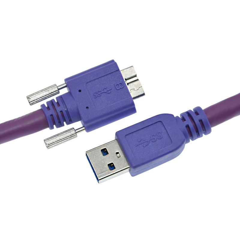 厂家机器视觉线缆公母接头注塑高柔拖链线工业相机数据传输连接线