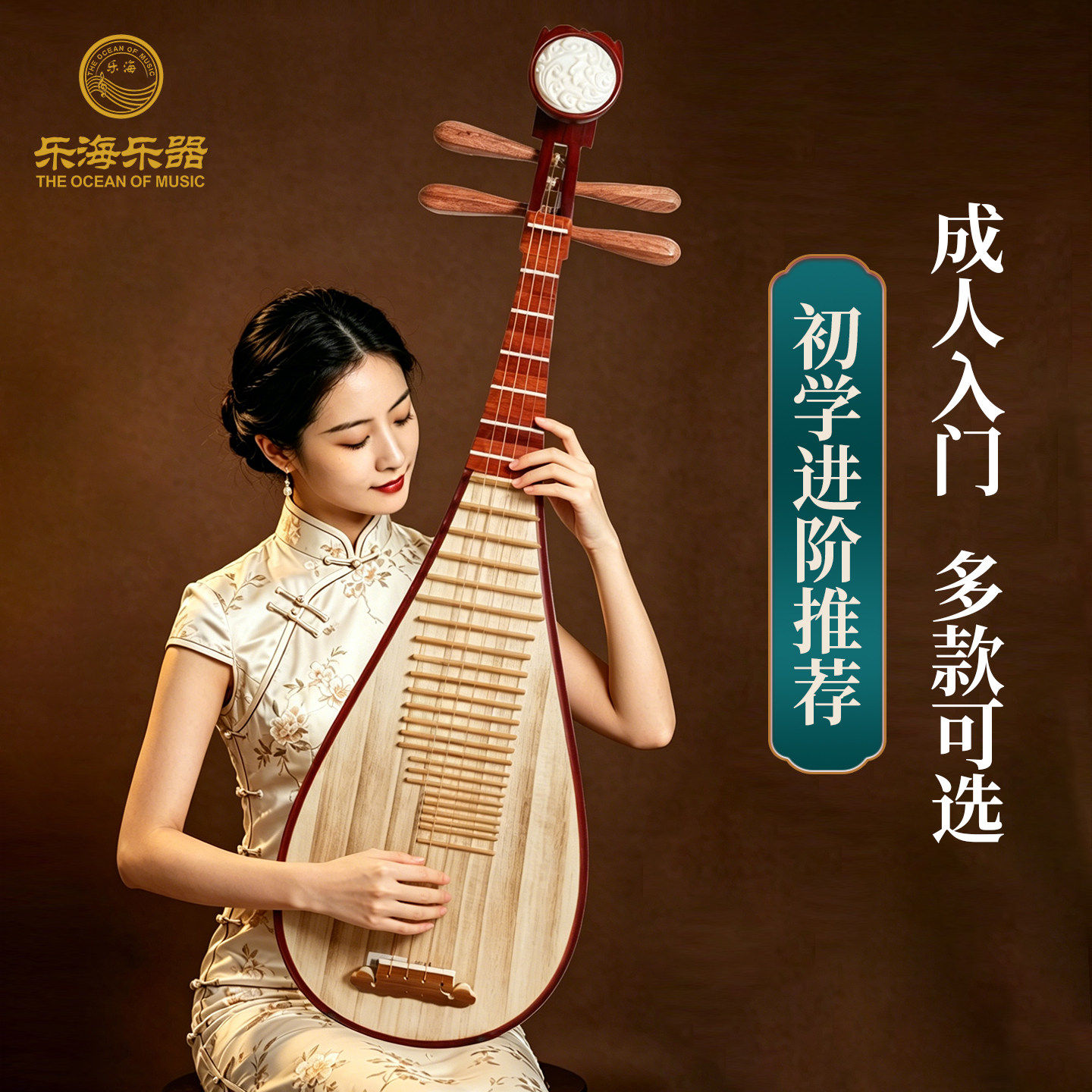 乐海线下款琵琶乐器新手入门初学进阶考级专用院校推荐多款可选