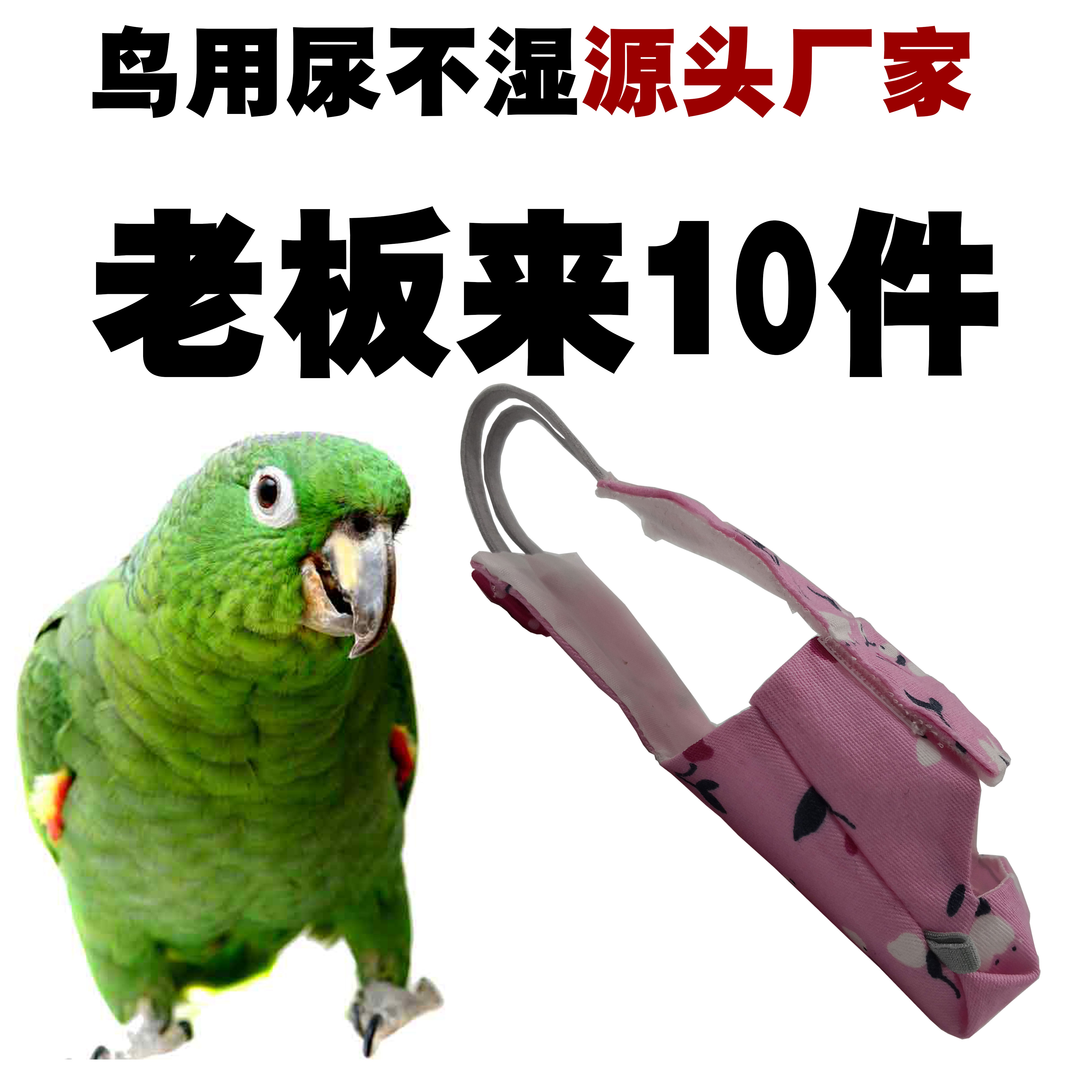 鹦鹉衣服屎兜鸟用尿不湿玄凤牡丹虎皮小可爱尿布鸟粪兜飞行纸尿裤